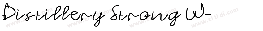 Distillery Strong W字体转换